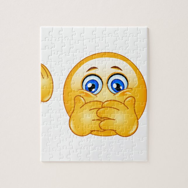 three wise emojis jigsaw puzzle (Vertical)