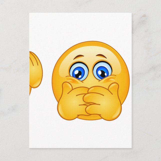 three wise emojis postcard (Front)