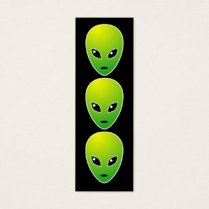 Three Wise ETs Bookmark - Black