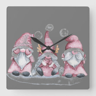Three wise Forest goams  clock