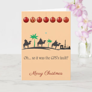 Three wise men at Christmas Card