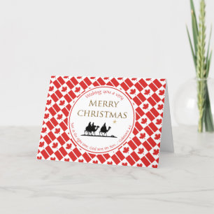 Three Wise Men CANADA Christmas Holiday Card