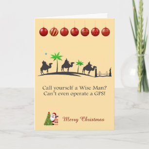 Three wise men Christmas Card