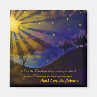Three Wise Men & Christmas Star Fridge Magnet