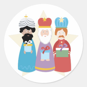 Three Wise Men Classic Round Sticker