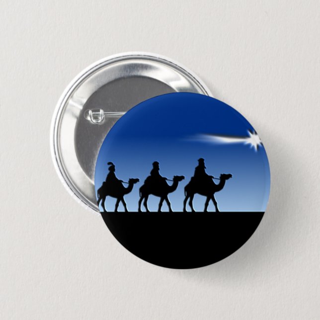 Three Wise Men - Gift of the Magi 6 Cm Round Badge (Front & Back)