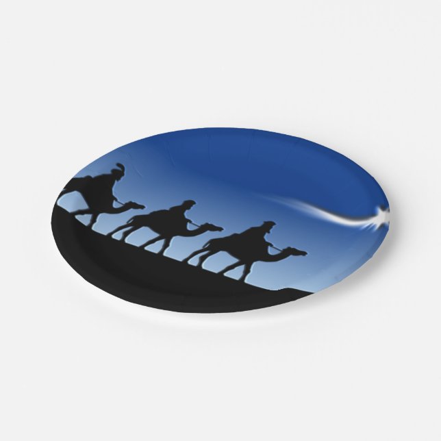 Three Wise Men - Gift of the Magi Paper Plate (Angled)