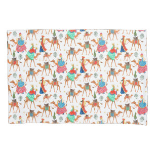 Three wise men kings & camels all-over print pillowcase