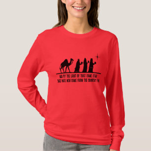 Three Wise Men Ladies Christian Christmas LS Shirt