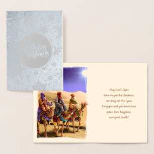 Three Wise Men Luxury Real Foil Christmas Cards