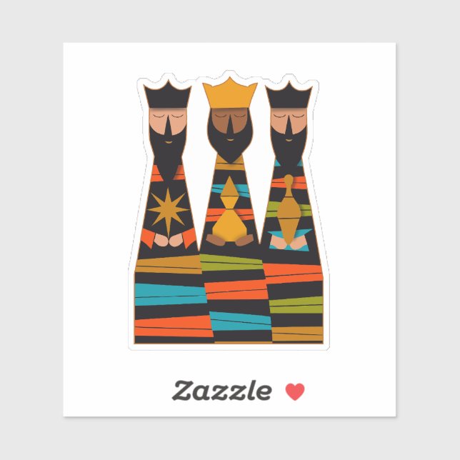 Three Wise Men Modern Mid-Century (Sheet)