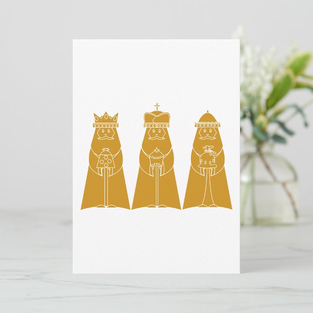 Three Wise Men Modern Nativity Kings Invitation (Creator Uploaded)