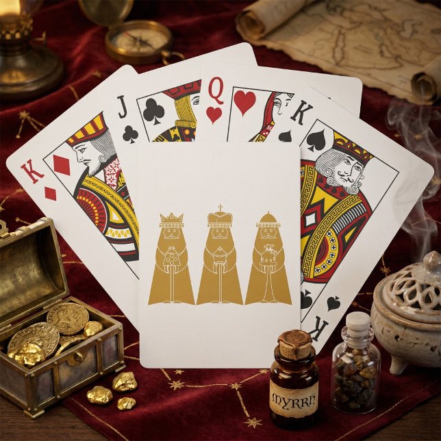 Three Wise Men Modern Nativity Kings Playing Cards (Creator Uploaded)
