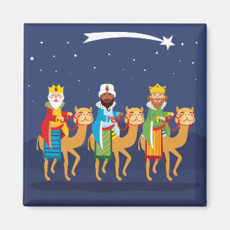 Three Wise Men On Camel Magnet