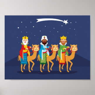 Three Wise Men On Camel Poster