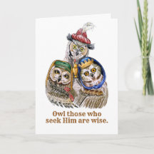 Three Wise Men - Owls (editable)