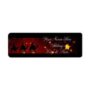 Three Wise Men Return Address Label