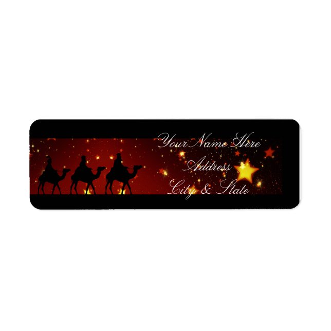 Three Wise Men Return Address Label (Front)