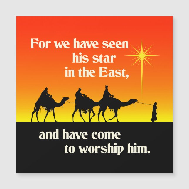 Three Wise Men Star of Bethlehem Christmas Accent  (Front)