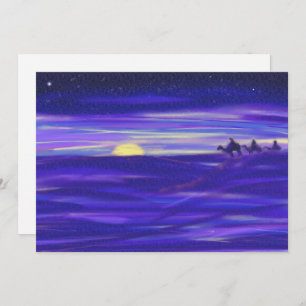 Three wise men watercolor Personalised Holiday Card