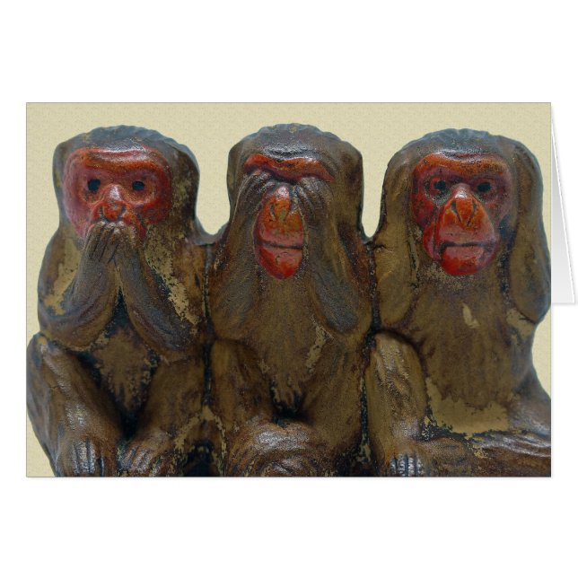 Three Wise Monkeys (Front Horizontal)