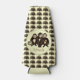 Three Wise Monkeys Bottle Cooler