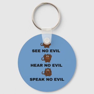 Three Wise Monkeys Key Chains