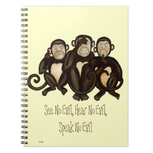 Three Wise Monkeys Notebook
