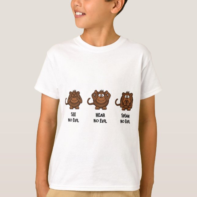 Three Wise Monkeys T-Shirt (Front)