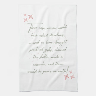 Three Wise Women Christmas Feminist Kitchen Towel