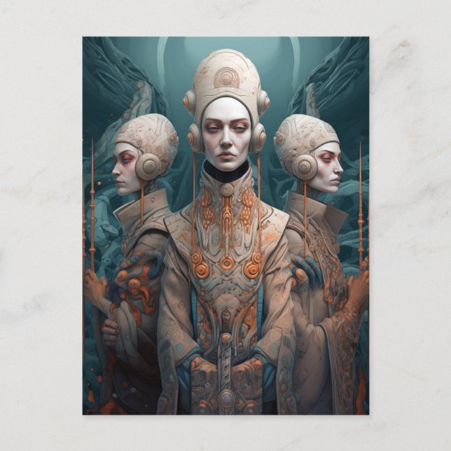 Three Wise Women Fantasy Science Fiction Postcard (Front)