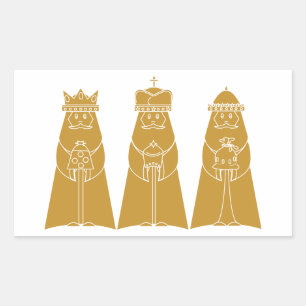 Three Wisemen Rectangular Sticker