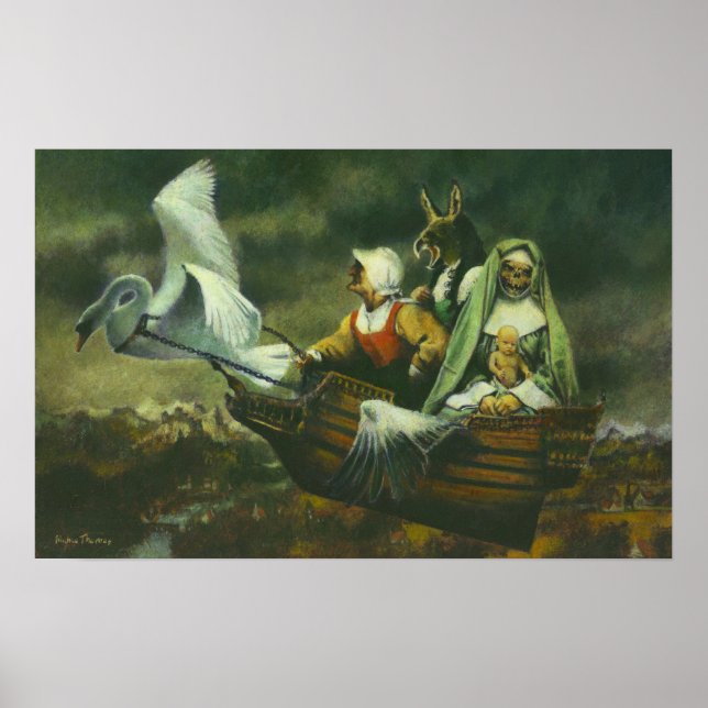 Three Witches Canvas Print (Front)