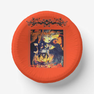 Three Witches Party Paper Bowl art Plate