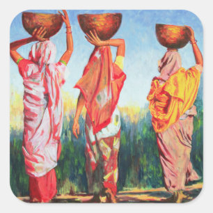 Three Women 1993 Square Sticker
