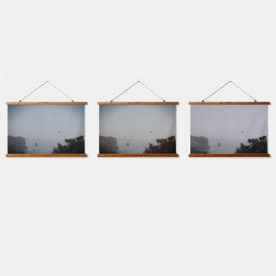 Three Wood Topped Wall Tapestry SHADES ON  EARTH
