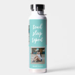 Three Words Collage EDITABLE COLOR Water Bottle<br><div class="desc">Visit our shop at www.berryberrysweet.com for stylish and modern stationery and personalised gifts.</div>