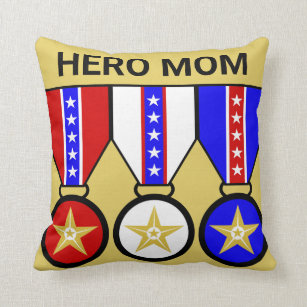 Three XL Medals for Your Loved MOM HERO Cushion