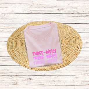 Three year old Birthday Shirt for Kids