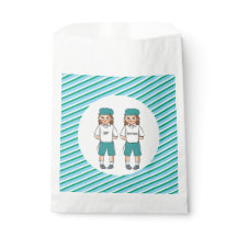 Three Year old twin upsherin boys favour bag