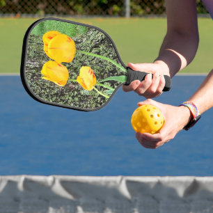 Three Yellow Tulips / Pickleball Paddle