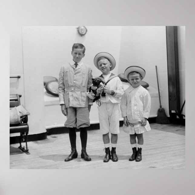 Three Young Boys, 1920s Poster (Front)