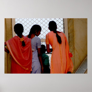 Three young women poster