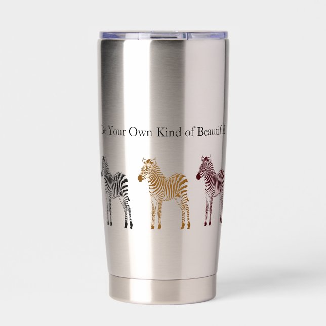 Three Zebras Insulated Tumbler (Front)