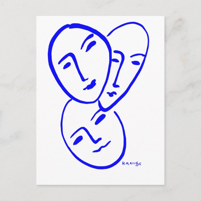 threemasks postcard (Front)