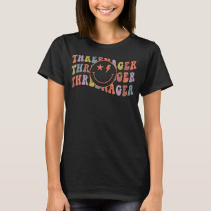 Threenager Happy Birthday I Am Three Retro Boys Gi T-Shirt