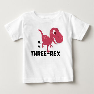 ThreeRex 3rd Birthday Baby T-Shirt