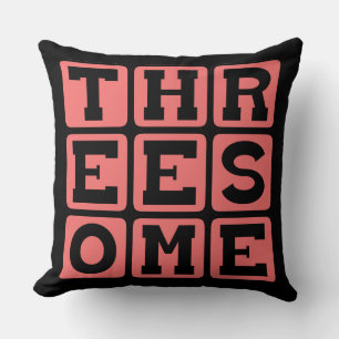 Threesome, Pregnant with Twins Cushion