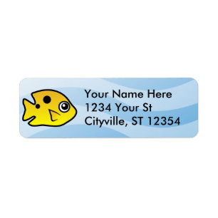 Threespot Damselfish Return Address Label