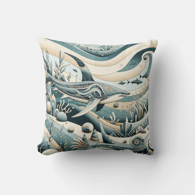 Thresher Shark  Cushion (Front)